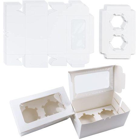 Cupcake Box with Clear Display Window - 10 Pack - 6 Pack