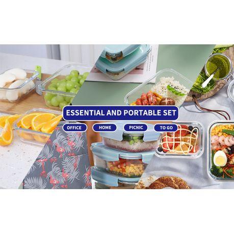 Bestby - Borosilicate Glass Food Storage Container Set with Lids - 3 Piece - Image 3