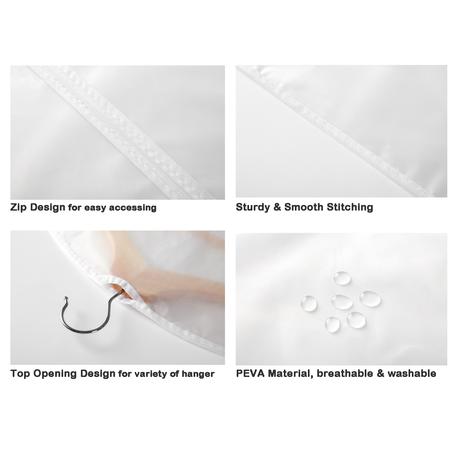 Frosted Hanging Garment Bag/Suit Bag (5 Pack) - 2 XL