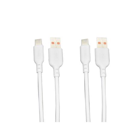 TRUKE 6A Flash Charging Data Cable (2 Pack) - USB to TypeC
