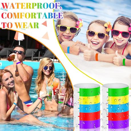 Bestby - Paper Ticket Wristbands for Event/Concert/Party (500 PCS) - Pink - Image 3