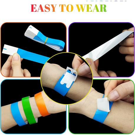 Bestby - Paper Ticket Wristbands for Event/Concert/Party (500 PCS) - Pink - Image 4