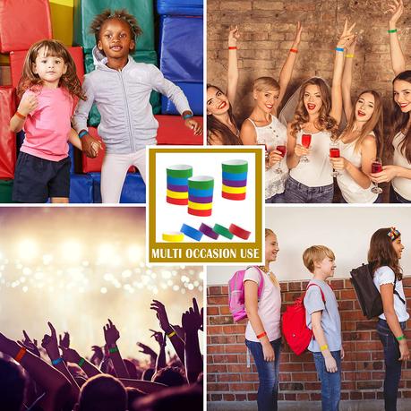 Bestby - Paper Ticket Wristbands for Event/Concert/Party (500 PCS) - Pink - Image 5