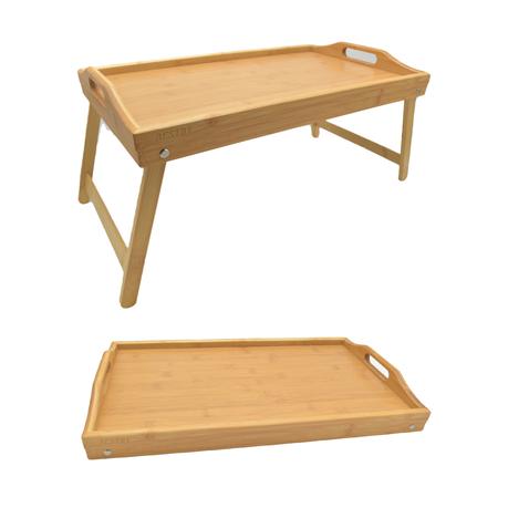 Bestby Bamboo Foldable Bed Tray or Table - 2 Pack