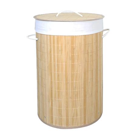 Bestby Bamboo Round Collapsible Laundry Basket - 75.0 L