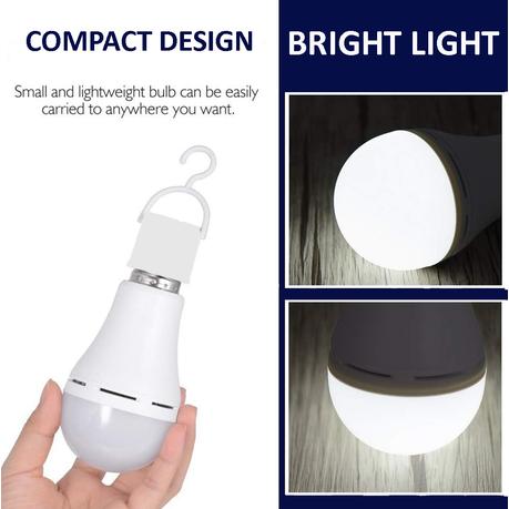 AICOM 15W Rechargeable Emergency Light Bulb(5 Pack) - Screw in - Image 6