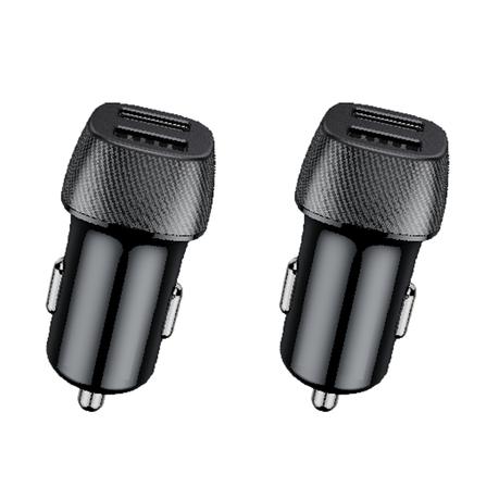 AICOM-TRUKE 2.4A Fast Charging Dual USB Port Car Charger(2 Pack)