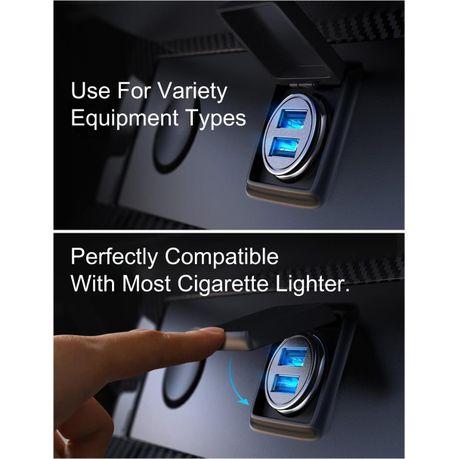 AICOM-TRUKE 2.4A Fast Charging Dual USB Port Car Charger(2 Pack) - Image 3