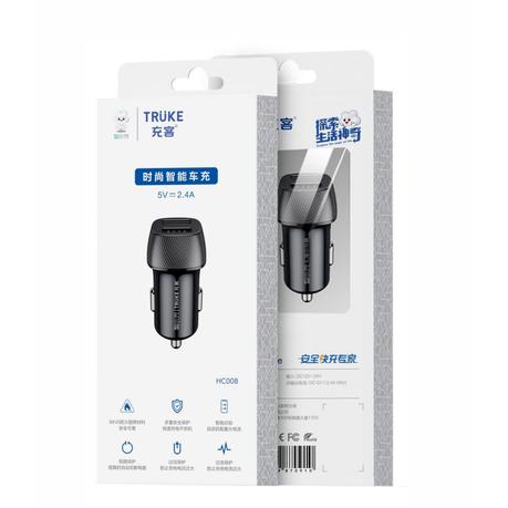 AICOM-TRUKE 2.4A Fast Charging Dual USB Port Car Charger(2 Pack) - Image 6