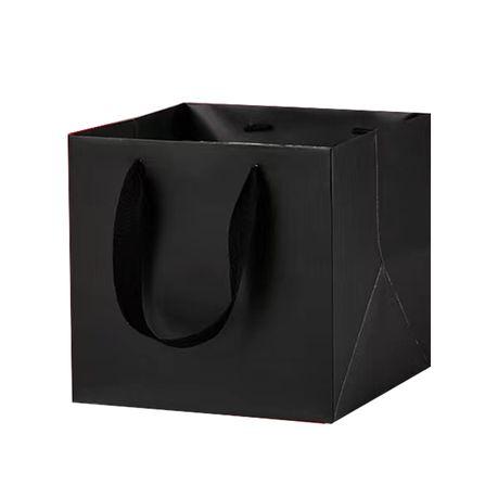 Bestby - 12pcs Premium Paper Gift Bags (Square 15 x15 x15cm) - Red