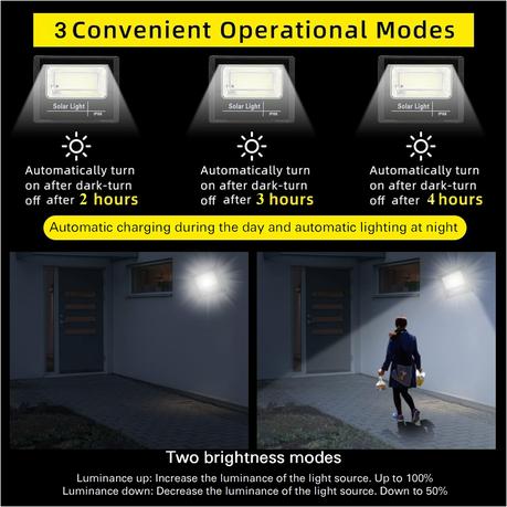 30W Solar Flood Light 3900LM Super Bright With 15 Hours Battery - Image 5