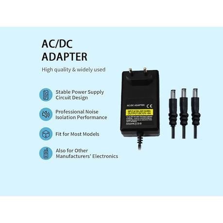 AICOM 3-Way Splitters 12V 5A Power Supply Adapter For CCTV Camera Devices - Image 4