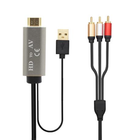 AICOM - HDMI Male to 3RCA(AV) Converter Cable (2m)
