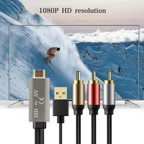 AICOM - HDMI Male to 3RCA(AV) Converter Cable (2m) - Image 6