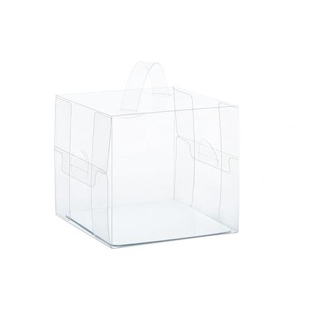 Bestby - 10 Pieces Clear Cake Boxes for 6-inch Cake 20x20x13cm