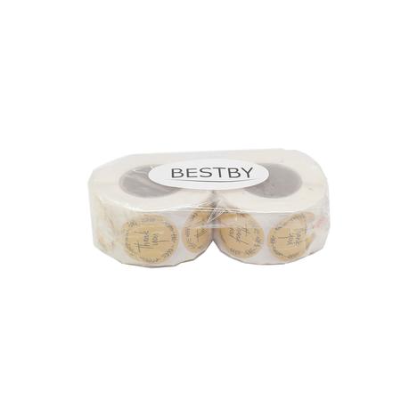 Bestby - 1000pcs 35mm Round Garland Thank You Stickers for Packaging - Image 5