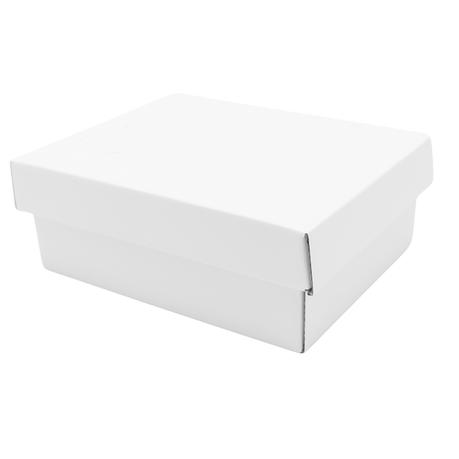 Bestby - 12pcs Corrugated Rectangular Gift Boxes 21x16x8cm - White