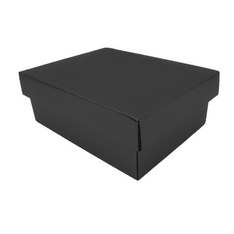 Bestby - 12pcs Corrugated Rectangular Gift Boxes 21x16x8cm - Black