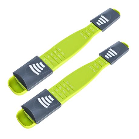 Bestby - Adjustable Measuring Spoons With 9 Precise Measurements (Set of 2)