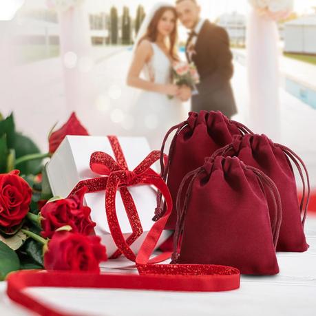 Bestby - 50pcs Velvet Drawstring Bags for Jewellery/Gifts - Black - L - Image 13