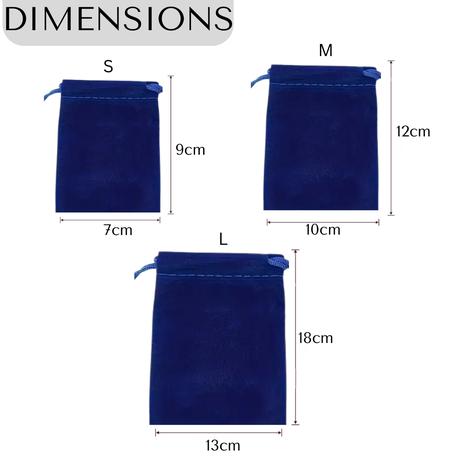 Bestby - 50pcs Velvet Drawstring Bags for Jewellery/Gifts - Red - S - Image 7