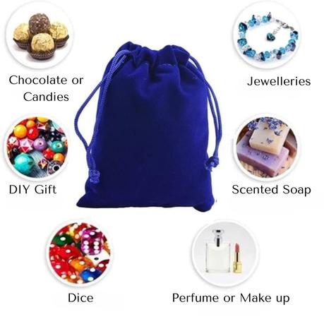 Bestby - 50pcs Velvet Drawstring Bags for Jewellery/Gifts - Red - S - Image 8