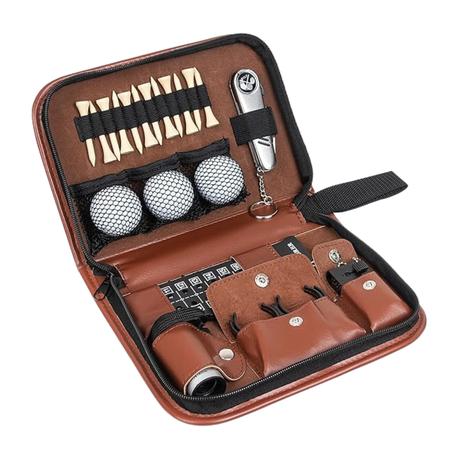 Arfast - 20 Pieces Golfing Accessories Tools Set with PU Leather Bag
