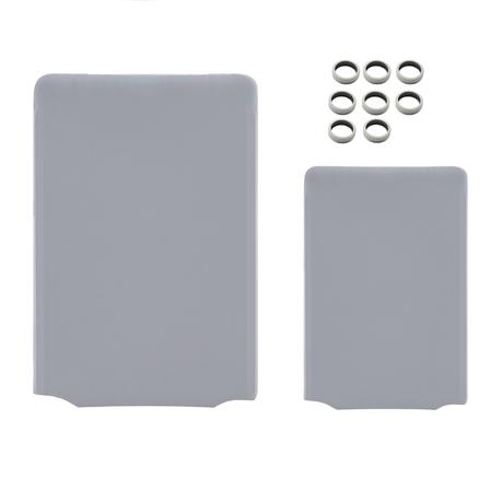 Bestby-2 Washable Anti-Scratch Luggage Covers & 16 Silicon Wheel Protectors - Grey - Image 10