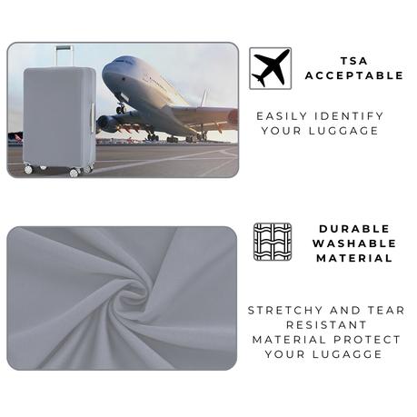 Bestby-2 Washable Anti-Scratch Luggage Covers & 16 Silicon Wheel Protectors - Grey - Image 15