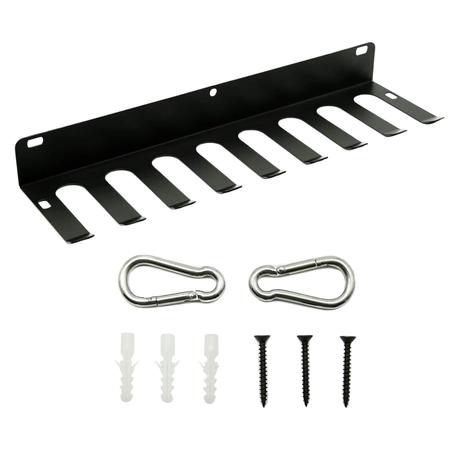 ARFAST - Heavy Duty Sports Gym Equipment Storage Rack with 9 Hooks