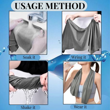 Arfast - 4pcs Instant Cooling Towels with Carry Bottles for Sport & Outdoor - Image 5