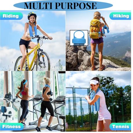 Arfast - 4pcs Instant Cooling Towels with Carry Bottles for Sport & Outdoor - Image 7