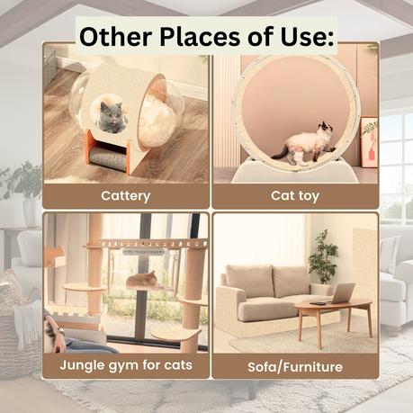 Bestby - 200x60cm Cat Scratcher Pad Self-Adhesive Furniture Guard Mat - Brown - Image 14