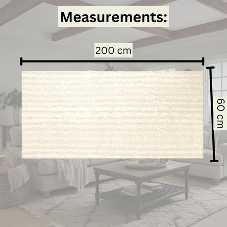 Bestby - 200x60cm Cat Scratcher Pad Self-Adhesive Furniture Guard Mat - Brown - Image 3