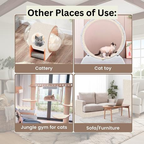 Bestby - 200x60cm Cat Scratcher Pad Self-Adhesive Furniture Guard Mat - Brown - Image 7