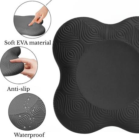 Arfast - 2 Pack Thick Knee Pads Foam Cushions for Yoga/Pilates/Workout - Black - Image 3