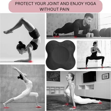 Arfast - 2 Pack Thick Knee Pads Foam Cushions for Yoga/Pilates/Workout - Black - Image 7