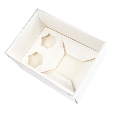 Bestby - 10pcs Dessert Cake Wrapper Box for 4'' Cake Plus 2 or 8 Cupcakes - 25.4 cm