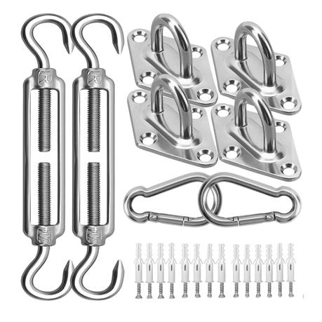 Arfast - Stainless Steel Sun Shade Sail Fixing Hardware Kit