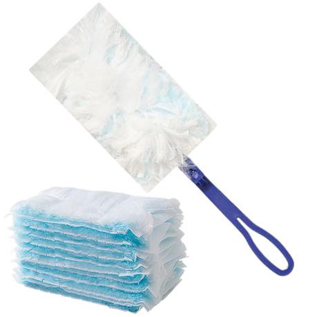 Bestby - 40 Disposable Duster Refills Head with 2 Handles for Cleaning