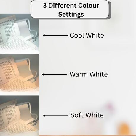 AICOM - Rechargeable LED Clip-On Reading Light Mini Book Lamp - Image 4