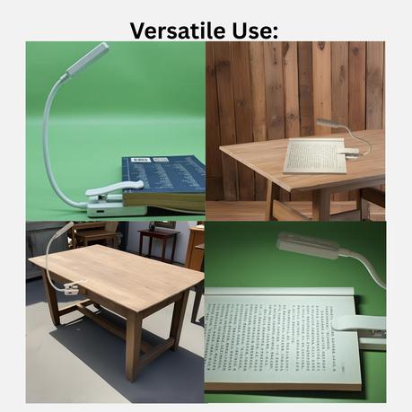 AICOM - Rechargeable LED Clip-On Reading Light Mini Book Lamp - Image 5