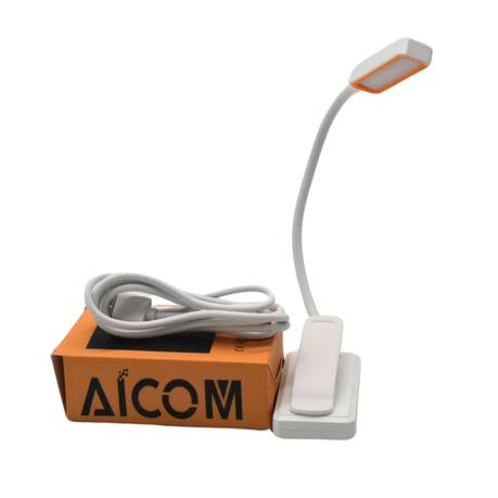 AICOM - Rechargeable LED Clip-On Reading Light Mini Book Lamp - Image 6