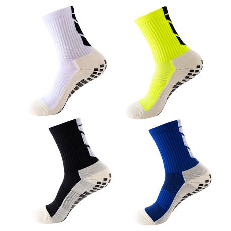 Arfast- Anti-slip Athletic Soccer Sports Socks with Grip Pads (4 Pairs)