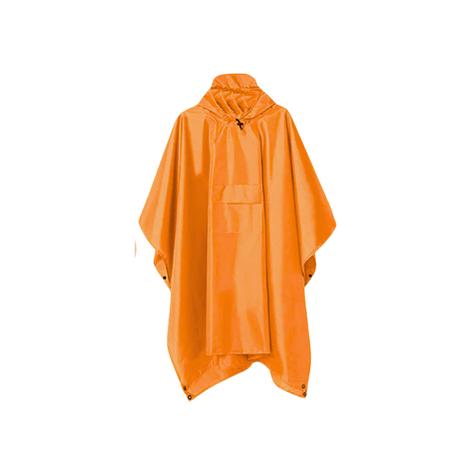 ARFAST - 3-In-1 Outdoor Rain Cape Ground Mat Emergency Shelter with Pockets - Orange