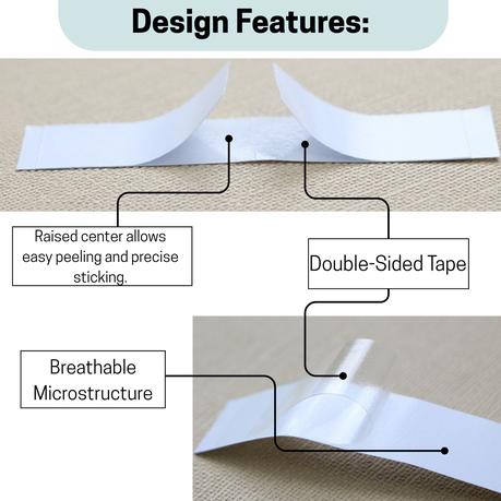 Bestby - 50 Pieces Double-Sided Tape Clothing Adhesive Strips - Image 4