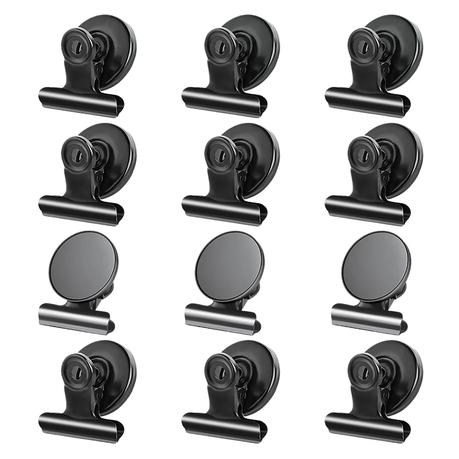 Bestby - 12-pack Heavy Duty Anti-scratch Magnetic Refrigerator Clips