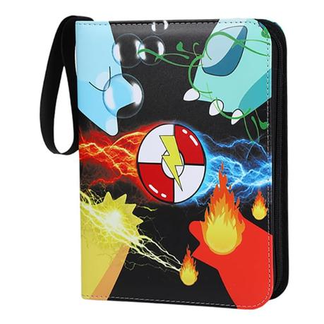 AICOM - 50-Page Card Binder with 400 Slots - Four-Pocket Grid Organizer