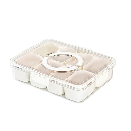 Bestby-8 Grid Airtight Spice Container Set with Removable Inner Cups