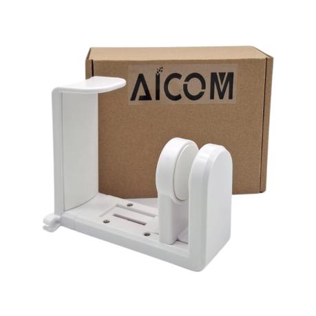 AICOM - Resin Headphone Stand With 360 Rotating Display & Cable Holder - Black - Image 12